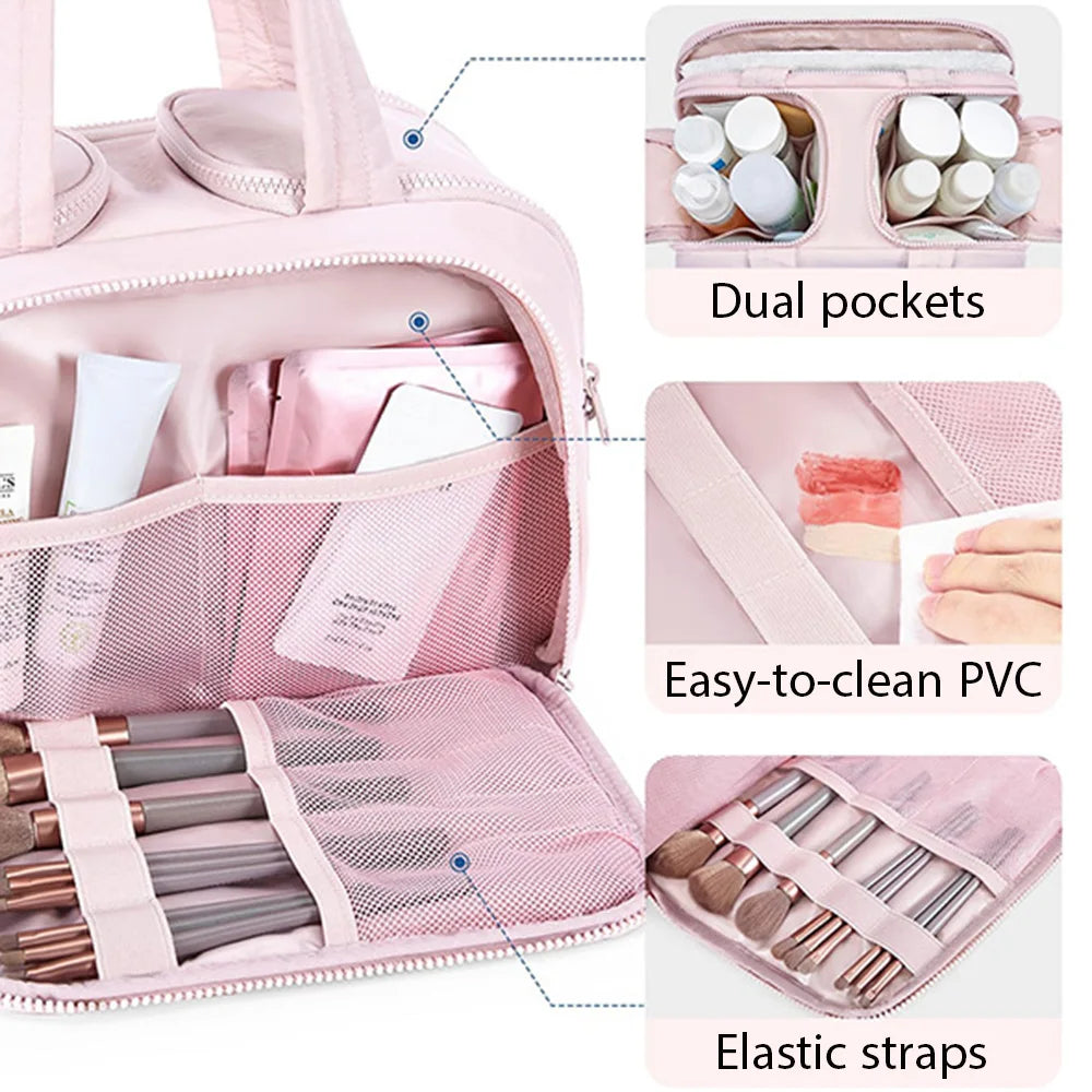 Compact Travel Toiletry Organizer Pouch